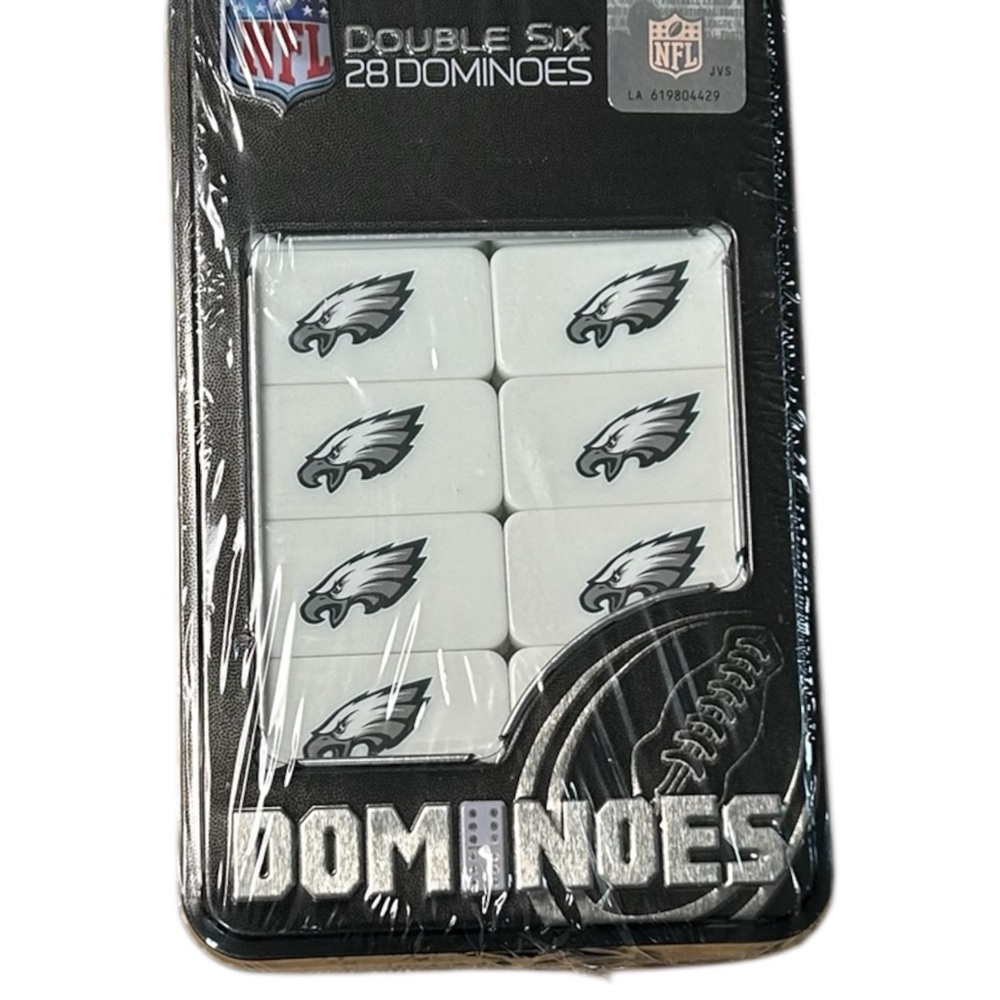 NEW..NFL Philadelphia Eagles Double Six Dominoes Set